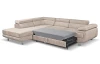Rohová sedací souprava Lotos, béžová látka, levý roh