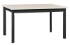 Obdélný jídelní stůl Maxim 120x80 cm, béžový kašmír/černý