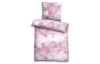 Žerzejové povlečení Kostky, růžové