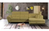 Rohová sedací souprava Sergio, okrově žlutá látka, pravý roh