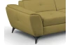 Rohová sedací souprava Sergio, okrově žlutá látka, pravý roh