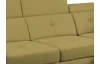 Rohová sedací souprava Sergio, okrově žlutá látka, pravý roh