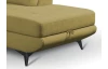 Rohová sedací souprava Sergio, okrově žlutá látka, pravý roh