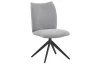 Otočná jídelní židle Kassandra, holubí šedá tkanina