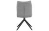 Otočná jídelní židle Kassandra, holubí šedá tkanina