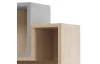 Závěsný regál Room 115 cm, dub biscuit/šedý