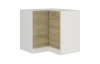 Dolní rohová kuchyňská skříňka Latte, dub latte/bílá, šířka 90/90 cm