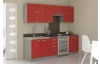 Horní kuchyňská skříňka Rose 80GU, 80 cm, červený lesk