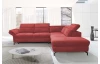 Rohová sedací souprava Colby, šípkově červená látka, pravý roh