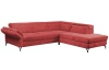 Rohová sedací souprava Colby, šípkově červená látka, pravý roh