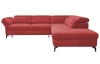 Rohová sedací souprava Colby, šípkově červená látka, pravý roh