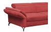 Rohová sedací souprava Colby, šípkově červená látka, pravý roh