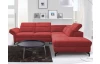 Rohová sedací souprava Colby, šípkově červená látka, pravý roh