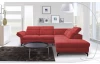Rohová sedací souprava Colby, šípkově červená látka, pravý roh