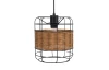 Závěsné stropní osvětlení Mairana, 4 x drátěné stínidlo s ratanem