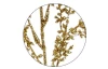 Umělá větvička 80 cm, zlatá se třpytkami