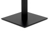 Jídelní stůl Quadrato 70x70 cm, bílý/černý