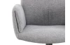 Otočná jídelní židle s područkami Kassandra, holubí šedá tkanina