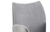Otočná jídelní židle s područkami Kassandra, holubí šedá tkanina