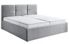Postel Domango 140x200 cm, světle šedá látka