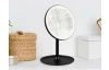 Kosmetické zrcadlo s LED Liara 18x28,5 cm, černé
