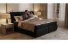 Postel boxspring Agnes 180x200 cm, leskle černá látka