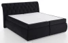 Postel boxspring Agnes 180x200 cm, leskle černá látka