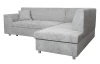 Rohová sedací souprava Bernett, holubí šedá látka, pravý roh