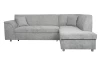 Rohová sedací souprava Bernett, holubí šedá látka, pravý roh