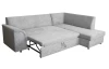 Rohová sedací souprava Bernett, holubí šedá látka, pravý roh