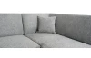 Rohová sedací souprava Bernett, holubí šedá látka, pravý roh