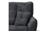 Křeslo Namur, antracitová látka