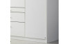 Šatní skříň Hildesheim, 181 cm, bílá/bílá