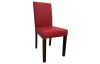 Jídelní židle Rudy, červená ekokůže
