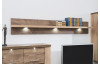 Obývací stěna Grande, dub artisan/dub ribbeck, s osvětlením