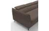 Rohová sedací souprava Mango, blátivá hnědá látka, pravý roh