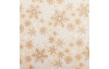 Vánoční dekorativní  látka Sněhové vločky 250x28 cm, písková