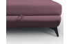 Rohová sedací souprava Sergio, tmavě růžová látka, pravý roh