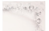 Ubrus Vánoční koule 130x160 cm, bílý