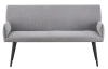 Jídelní lavice s područkami Kassandra, holubí šedá tkanina