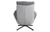 Otočné křeslo Modena, holubí šedá tkanina