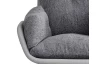 Otočné křeslo Modena, holubí šedá tkanina