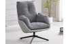 Otočné křeslo Modena, holubí šedá tkanina