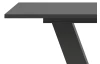 Rozkládací jídelní stůl Moteon 150x90 cm, šedý/šedý, podnož V