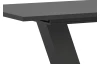 Rozkládací jídelní stůl Moteon 150x90 cm, šedý/šedý, podnož V