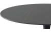 Kulatý jídelní stůl Josh 90 cm, imitace černý mramor
