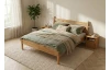 Postel Aura 180x200 cm, přírodní buk