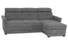 Rohová sedací souprava Harris, středně šedá látka, pravý roh