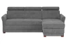 Rohová sedací souprava Harris, středně šedá látka, pravý roh