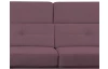 Rohová sedací souprava Sergio, tmavě růžová látka, levý roh